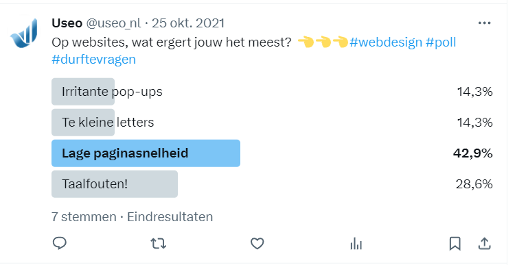 Een screenshot van een wordpress website met een aantal tweets.